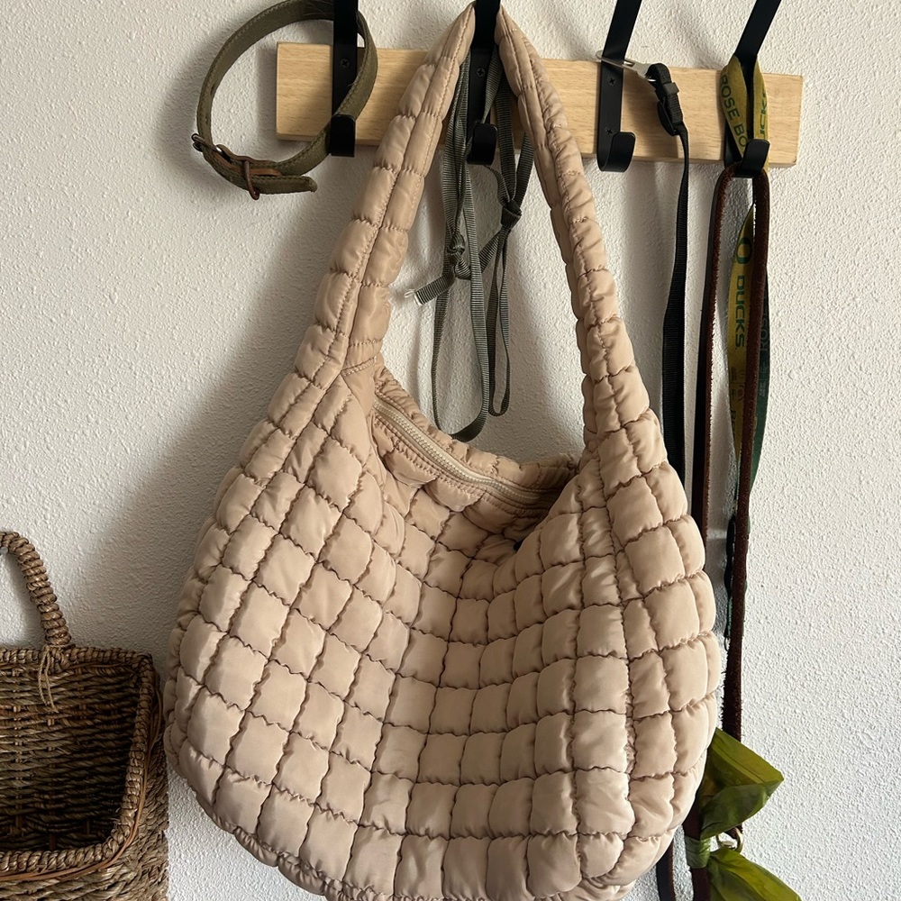 Free people Quilted Tan Women's carryall